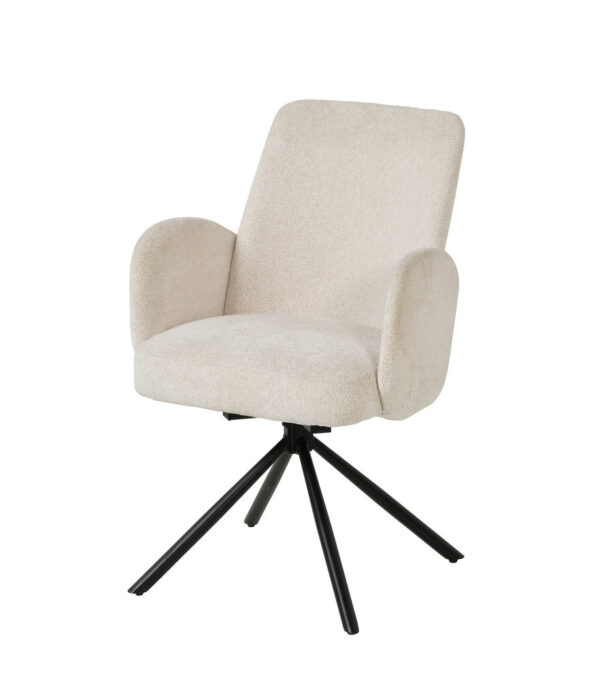 Mobilier - Chaises - STTOSCA2-K028-R022 (min per2) - Boucle - Tissu - Blanc - 58x87x62cm