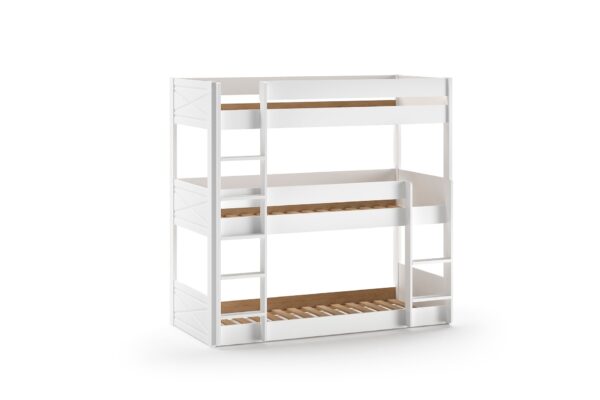 Vipack - Lit superposé Scott - STTP9014 - Blanc - 105,4x199,8xcm