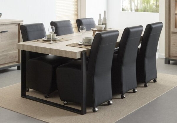 Meubar - Tables à manger - T23UM80-K028-K495 - Vieux chêne - 226x70x100cm