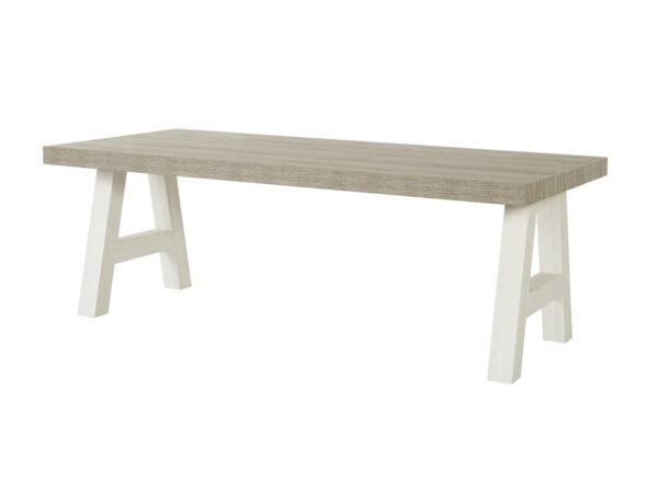 Meubar - Tables à manger - T17K80-K465-K550 - Mélèze/Chêne cristal marron clair - 164x76x100cm