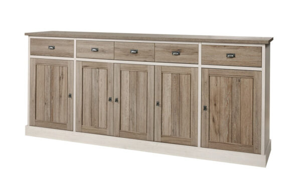 Meubar - Buffets - HB1 - K499 - Mélèze/Chêne cristal marron clair - 259x112x50cm
