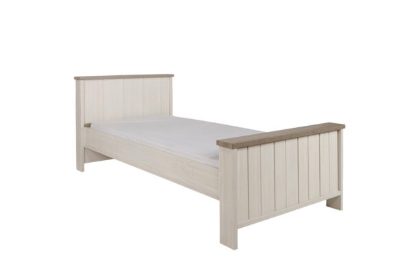 Meubar - Lits - LB90LK - K467 - Mélèze/Chêne cristal marron clair - 90x89x200cm
