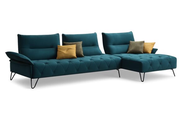 Canapé modulable EMERALD - Relax capitonné contemporain