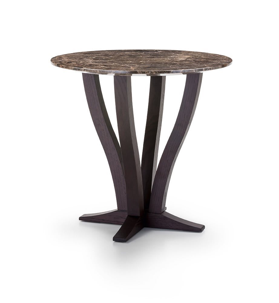 Table basse ELISABETH - Marbre Calacatta et base bronze – Image 4