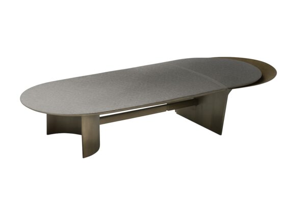 Table basse PREMIERE - Verre et structure bronze