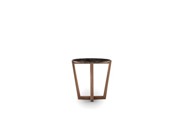 Table d’appoint ALBERT1 - Marbre et noyer noir – Image 4