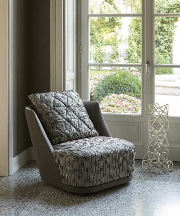 Fauteuil GRACE - Tissu ou cuir au choix – Image 2
