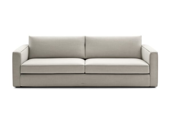 Canapé LAGUNA - Tissu ou cuir, assise profonde