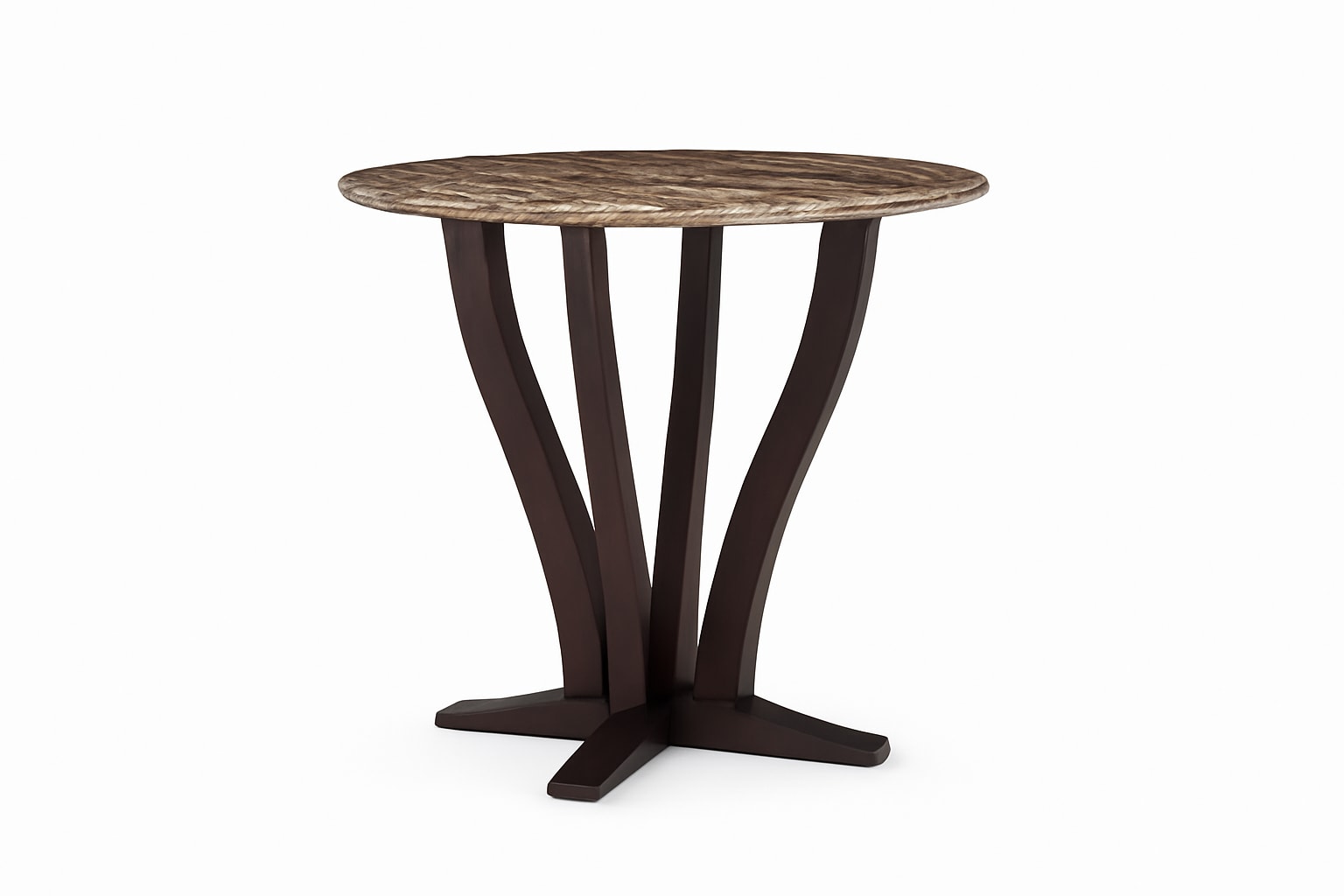 Table basse ELISABETH - Marbre Calacatta et base bronze