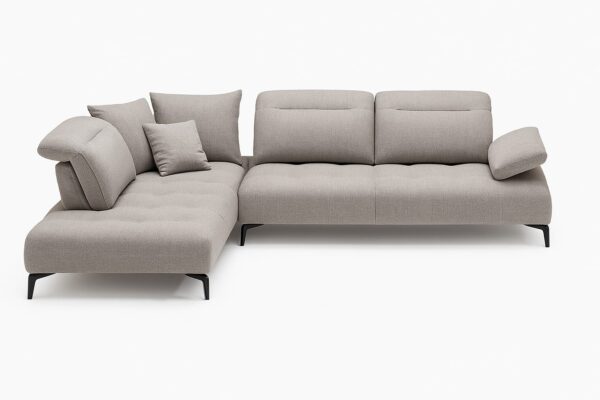 Canapé design ASPEN - Dossier inclinable & accoudoirs réglables