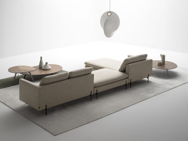 Canapé modulable FLY - Tissu ou cuir, pieds métal – Image 3