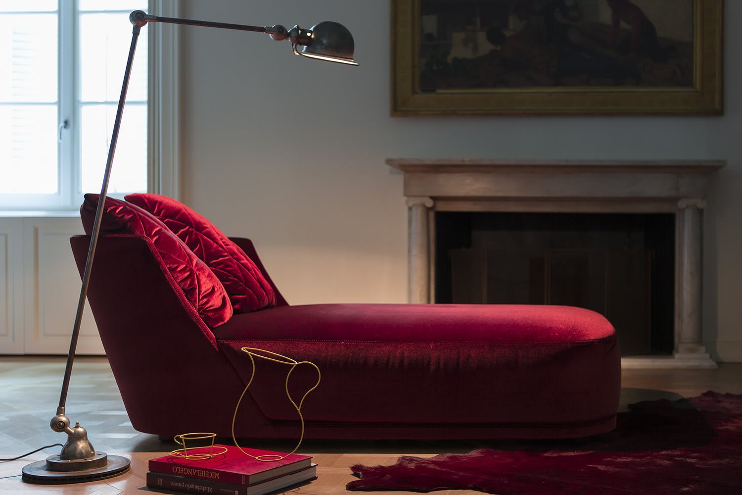 Canapé 2 places AUDREY - Tissu ou cuir matelassé – Image 4