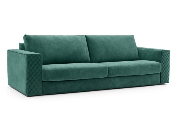 Canapé ESPADA - Tissu ou cuir avec couture matelassée