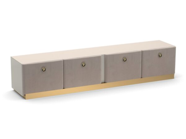 Meuble TV JASMINE - Cuir tressé imprimé – Image 4