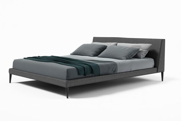 Lit GIBSON - Tissu ou Cuir design italien