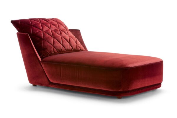 Chaise longue GRACE - Tissu ou cuir – Image 4
