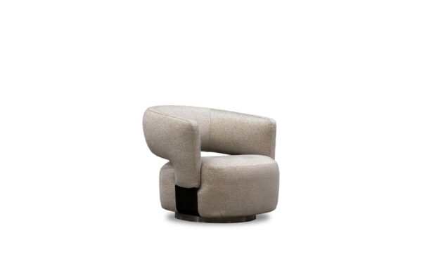 Fauteuil KAMILA pivotant - Tissu ou cuir – Image 2