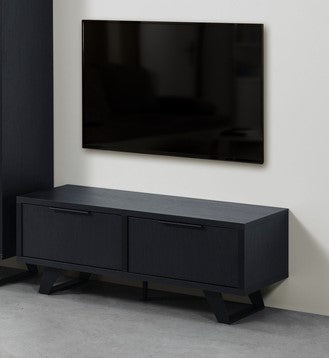 Meubar - Meubles TV - LB9 - K717 - Noir élégant/Vieux teck - 118x48x50cm